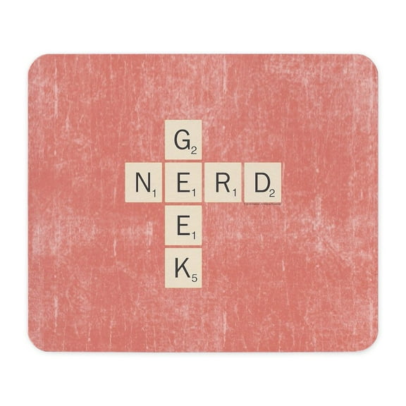 CafePress - Scrabble Geek Nerd Mousepad - Non-slip Rubber Mousepad, Gaming Mouse Pad