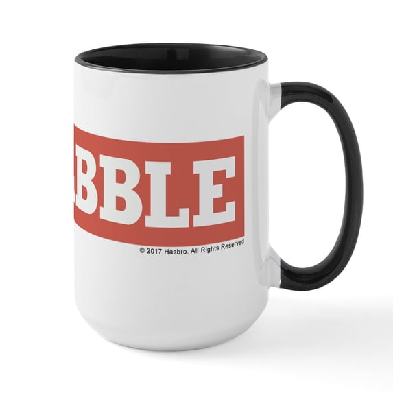 CafePress - Scrabble Logo - 15 oz Ceramic Large White Novelty Mug