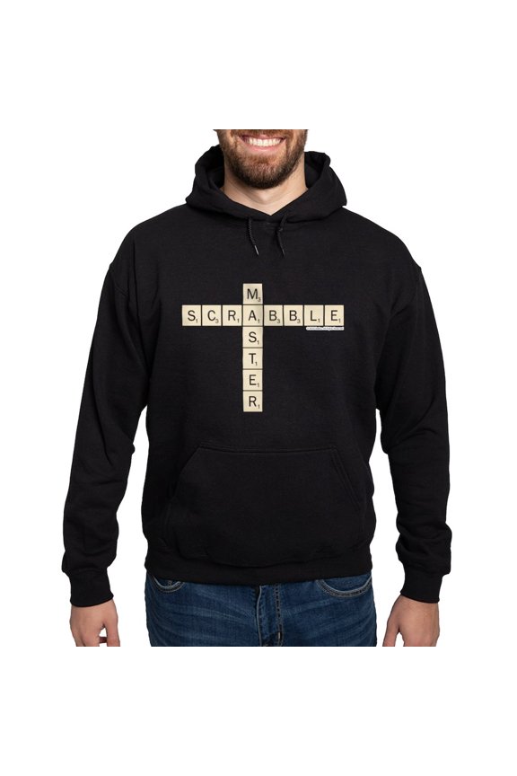 - Scrabble Master Hoodie (Dark) - Pullover Hoodie, Classic, Comfortable Hooded Sweatshirt