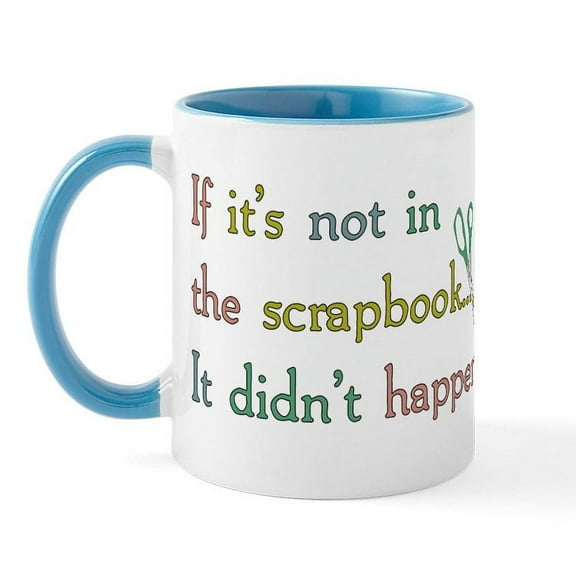 CafePress - Scrapbooking Facts Mug - 11 oz Ceramic Mug - Novelty Coffee Tea Cup