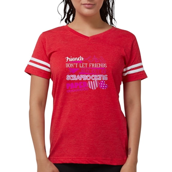 CafePress - Scrapbooking Paper T Shirt - Womens Football Shirt