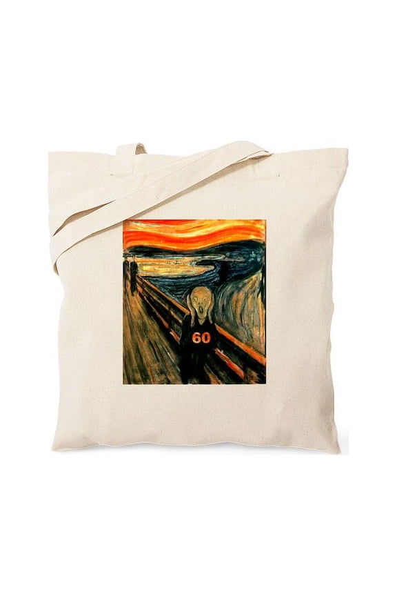 - Scream 60Th Tote Bag - Unisex Canvas Tote Bag, Beige, 1-Piece