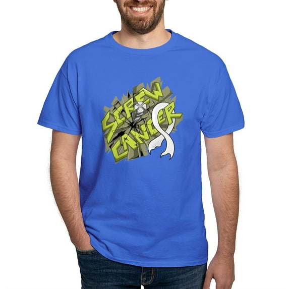 CafePress - Screw Lung Cancer 4C T Shirt - Men's Classic Graphic Cotton T-Shirt
