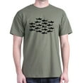 thumbnail image 1 of CafePress - Scuba Diver Swimming In School Of Sharks T Shirt - Men's Classic Graphic Cotton T-Shirt, 1 of 4