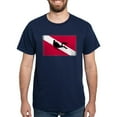thumbnail image 1 of CafePress - Scuba Diving Flag Dark T Shirt - Men's Classic Graphic Cotton T-Shirt, 1 of 4