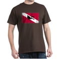 thumbnail image 1 of CafePress - Scuba Diving Flag Dark T Shirt - Men's Classic Graphic Cotton T-Shirt, 1 of 4