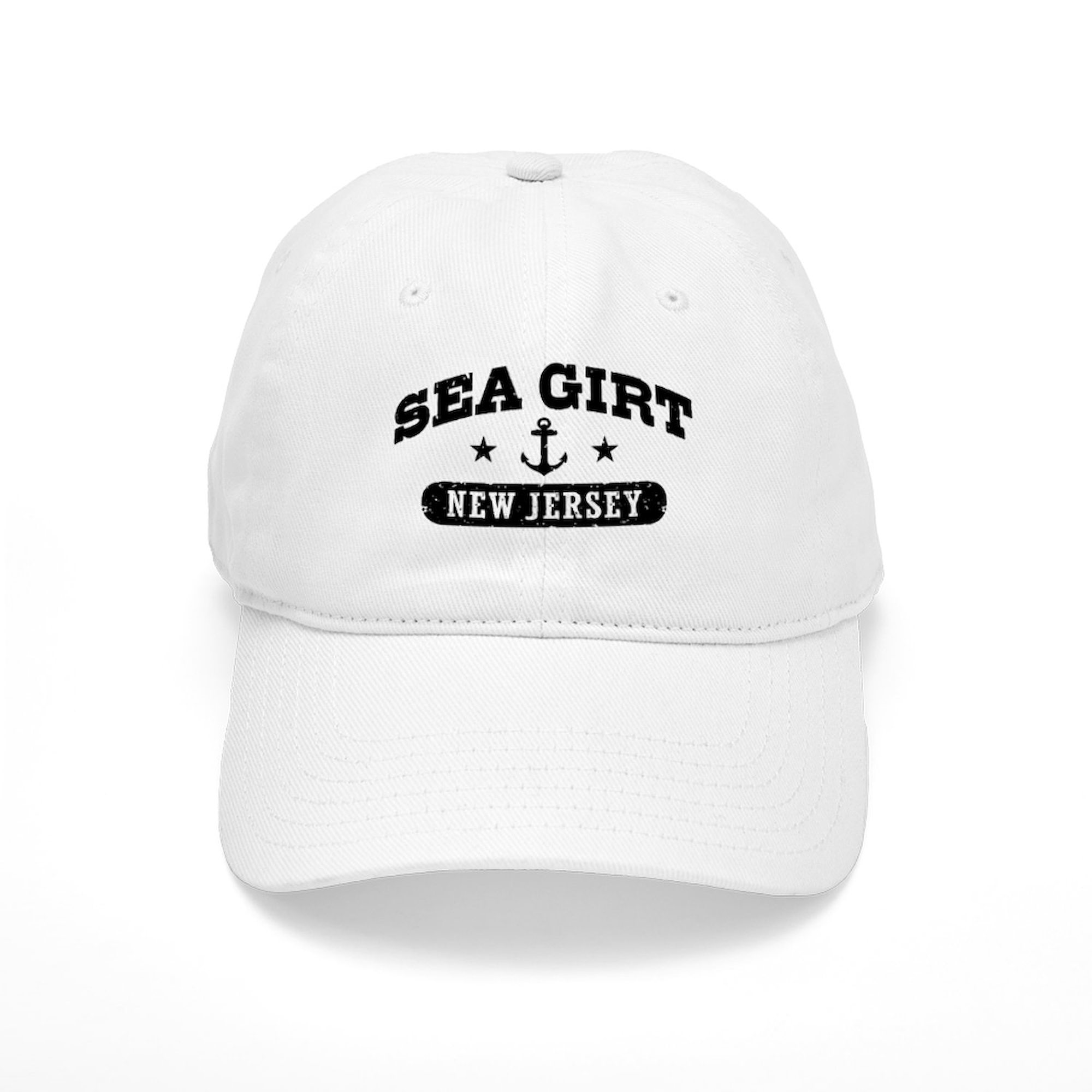 CafePress Sea Girt NJ Cap Printed Adjustable Cotton Canvas Baseball