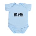 thumbnail image 1 of CafePress - Sea Level For The Weak Body Suit - Baby Light Bodysuit, Size Newborn - 24 Months, 1 of 4