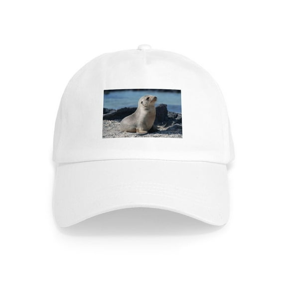 CafePress - Sea Lion 3 Cap - Adjustable 100% Brushed Unisex Casual Cotton Baseball Cap, Beige, 1
