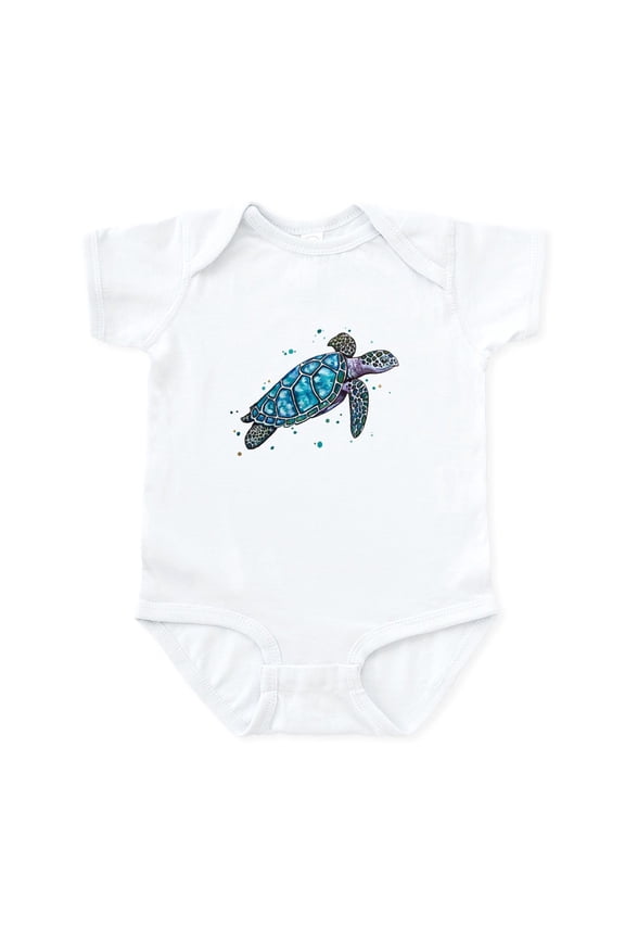 - Sea Turtle Body Suit - Baby Light Bodysuit, Size Newborn - 24 Months