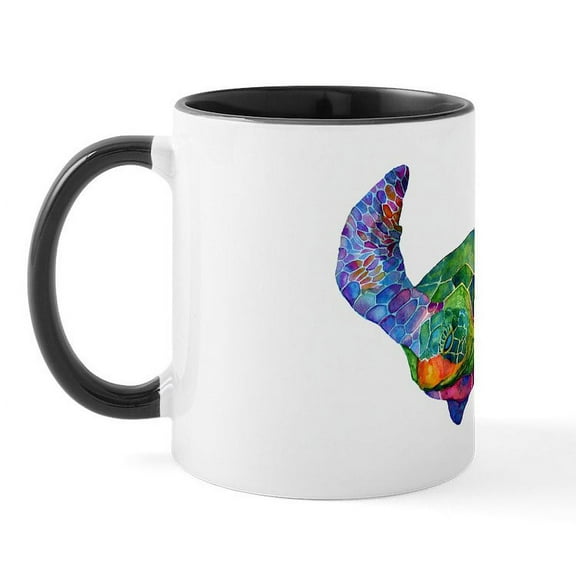 CafePress - Sea Turtle Mug - 11 oz Ceramic Mug - Novelty Coffee Tea Cup