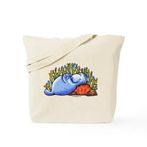 CafePress - Sea Turtle N Manatee Tote Bag - Natural Canvas Tote Bag, Cloth Shopping Bag