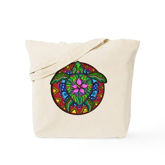 CafePress - Sea Turtle Painting Tote Bag - Unisex Canvas Tote Bag, Beige, 1-Piece