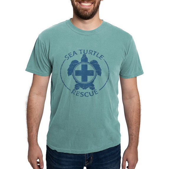 CafePress - Sea Turtle Rescue T Shirt - Mens Comfort Colors Shirt