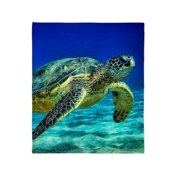 CafePress - Sea Turtle Throw Blanket - Soft Fleece Throw Blanket, 50"x60" for All Ages
