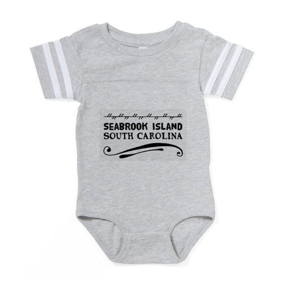 CafePress - Seabrook Island South Carol - Cute Infant Baby Football Bodysuit