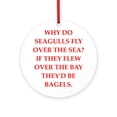 thumbnail image 1 of CafePress - Seagulls -  Round Wood Ornament 4", 1 of 2