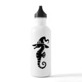 thumbnail image 1 of CafePress - Seahorse In Witch Hat - Stainless Steel Water Bottle, Sports Bottle, 1.0L, 1 of 6