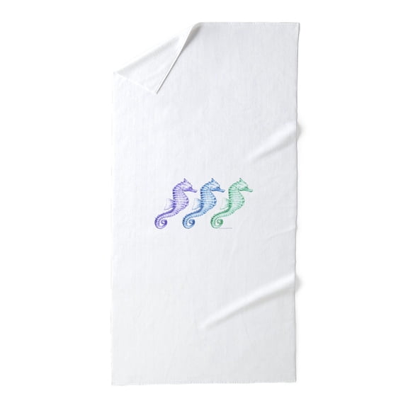 CafePress - Seahorse Spectrum - Large Beach Towel, Soft 30"x60" Towel with Unique Design