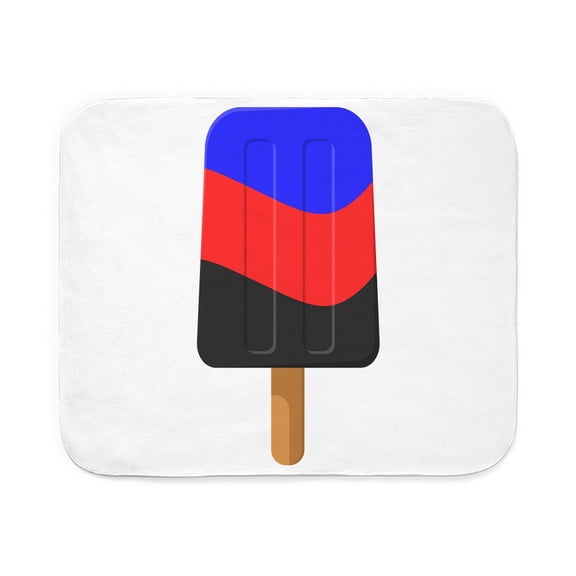 CafePress - Seamless Reapeating Polyamory Pride Flag Popsicle - Sherpa Fleece Throw Blanket 60" x 50"