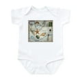 thumbnail image 1 of CafePress - Seashells Nautical Map Vintage Anchor Body Suit - Baby Light Bodysuit, Size Newborn - 24 Months, 1 of 4