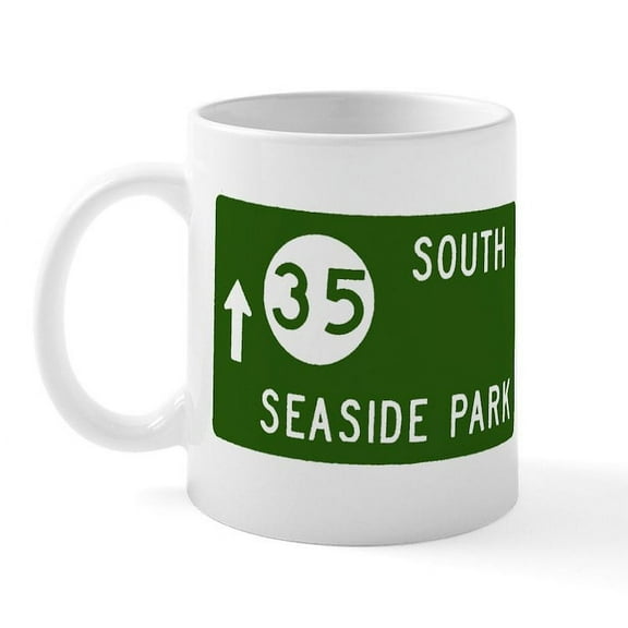 CafePress - Seaside Park, NJ Parkway Exit Mug - 11 oz Ceramic Mug - Novelty Coffee Tea Cup
