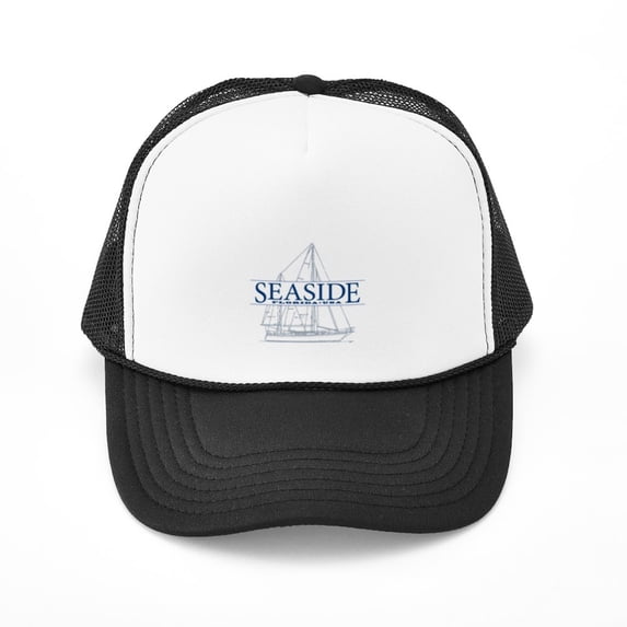 CafePress - Seaside - Adjustable Unisex Printed Trucker Hat with Mesh Back