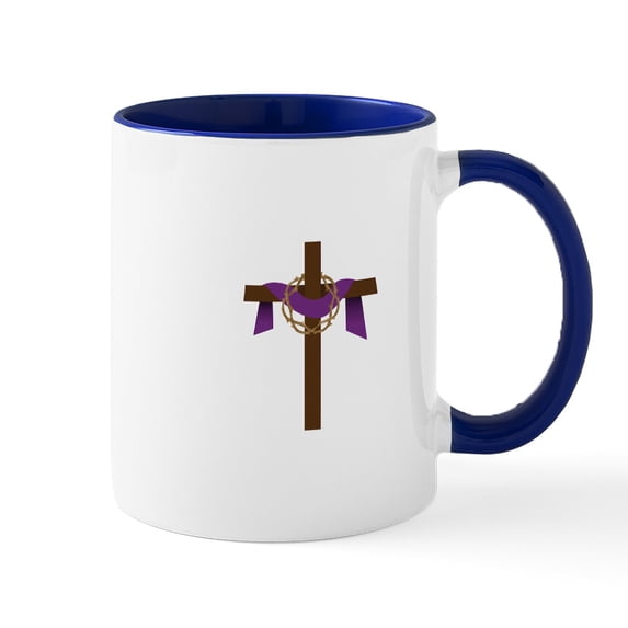 CafePress - Season Of Lent Cross Mugs - 11 oz Ceramic Mug - Novelty Coffee Tea Cup