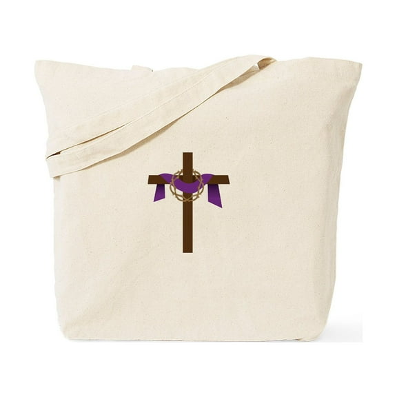 CafePress - Season Of Lent Cross Tote Bag - Unisex Canvas Tote Bag, Beige, 1-Piece