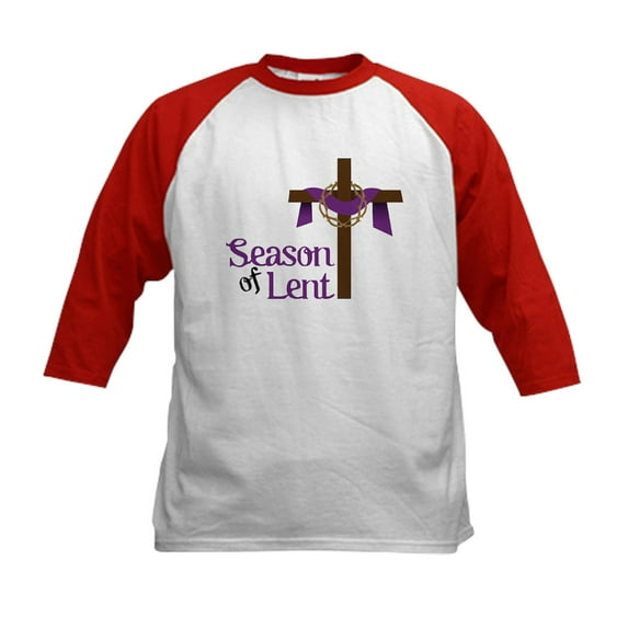 CafePress - Season Of Lent Kids Baseball Jersey - Kids Cotton Baseball Jersey, 3/4 Sleeve Shirt