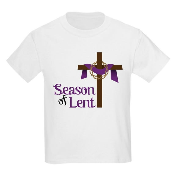 CafePress - Season Of Lent Kids Light T Shirt - Light Classic Kids Graphic, Short Sleeve T-Shirt, Sizes XS-XL