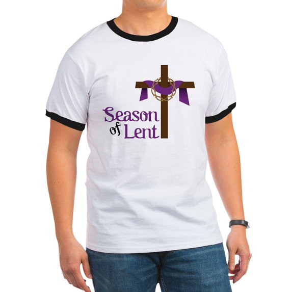 CafePress - Season Of Lent Ringer T - 100% Cotton Ringed T-Shirt