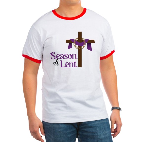 CafePress - Season Of Lent Ringer T - 100% Cotton Ringed T-Shirt