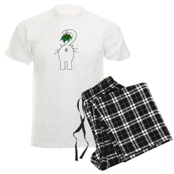 CafePress - Season's Greetings From Our Cat Pajamas - Men's Light Loose Fit Cotton Pajama Set