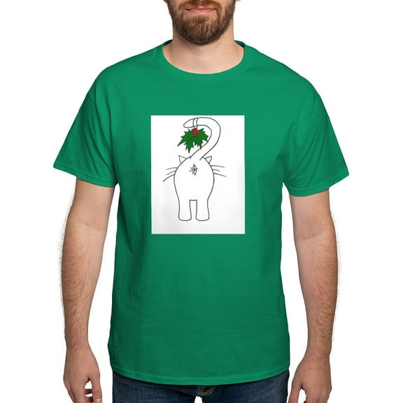 CafePress - Season's Greetings From Our Cat T Shirt - Men's Classic Graphic Cotton T-Shirt