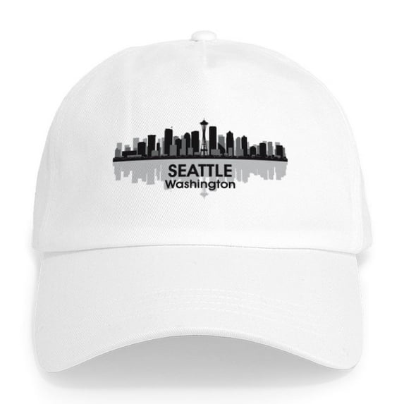 CafePress - Seattle Cap - Adjustable 100% Brushed Unisex Casual Cotton Baseball Cap, Beige, 1