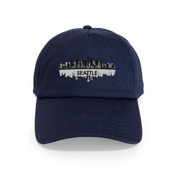 CafePress - Seattle Cap - Adjustable 100% Brushed Unisex Casual Cotton Baseball Cap, Beige, 1