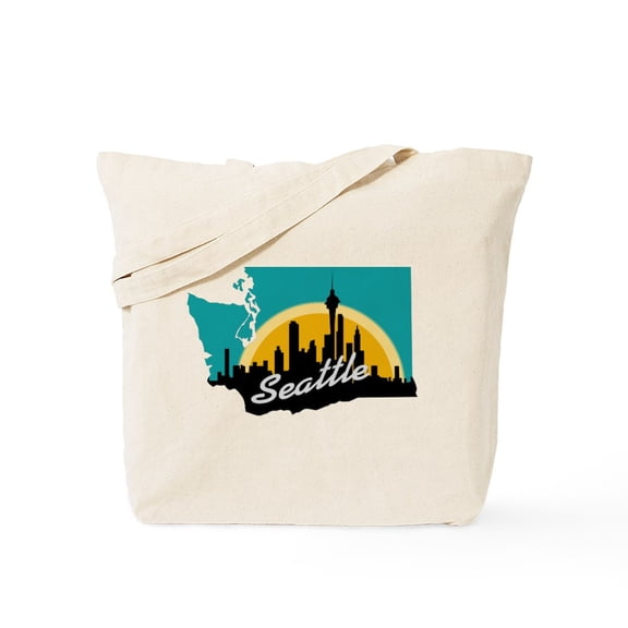 CafePress - Seattle Washington Tote Bag - Unisex Canvas Tote Bag, Beige, 1-Piece