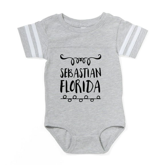 CafePress - Sebastian Florida - Cute Infant Baby Football Bodysuit