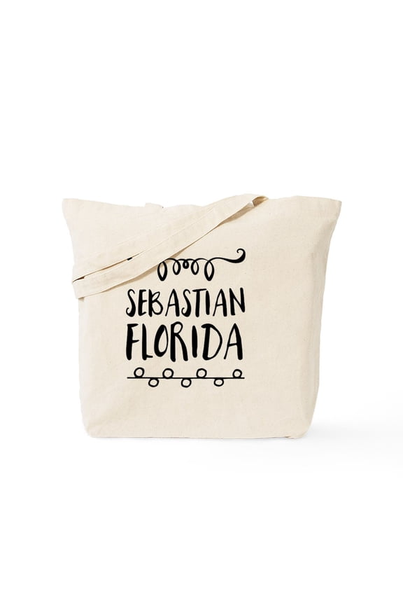 - Sebastian Florida - Unisex Canvas Tote Bag, Beige, 1-Piece