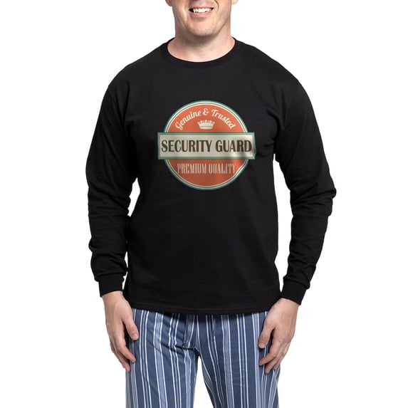 CafePress - Security Guard Gift Idea - Men's Long Sleeve Loose Fit Cotton Dark Pajama Set