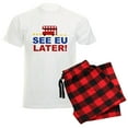 thumbnail image 1 of CafePress - See EU Later! Men's Light Pajamas - Men's Light Loose Fit Cotton Pajama Set, 1 of 7