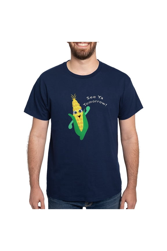 - See Ya Tomorrow! Corn T Shirt - Men's Classic Graphic Cotton T-Shirt
