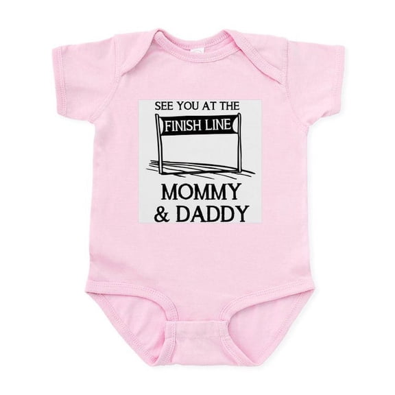 CafePress - See You At The Finish Line Mommy & Infant Bodysuit - Baby Light Bodysuit, Size Newborn - 24 Months