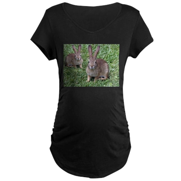 CafePress - Seeing Double Maternity T Shirt - Maternity Dark T-Shirt