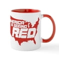 thumbnail image 1 of CafePress - Seeing Red Mug - 11 oz Ceramic Mug - Novelty Coffee Tea Cup, 1 of 4