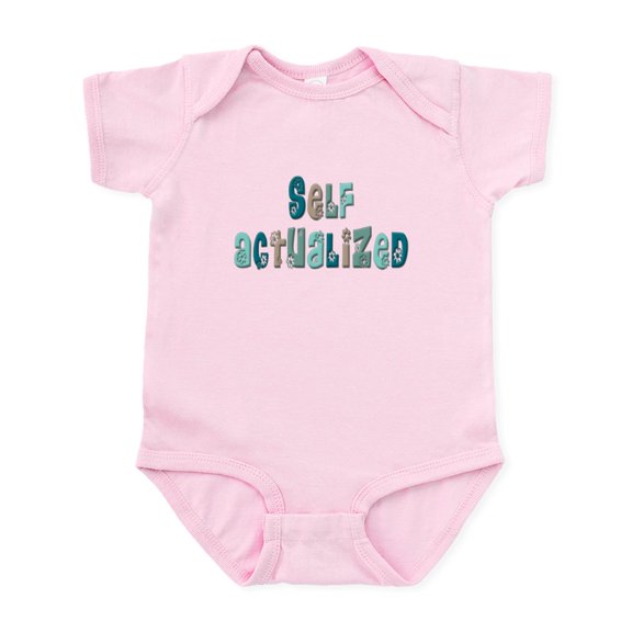 CafePress - Self Actualized (Floral Green Infant Bodysuit - Baby Light Bodysuit, Size Newborn - 24 Months