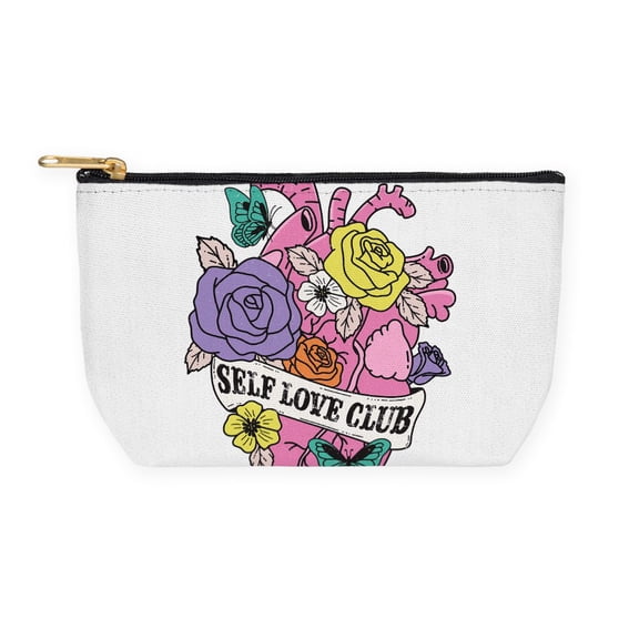 CafePress - Self Love Club Heart - 8.5" x 4.5" Cosmetic Pouch