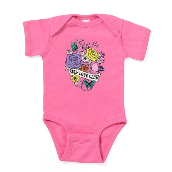 CafePress - Self Love Club Heart Body Suit - Cute Infant Bodysuit Baby Romper - Size Newborn - 24 Months