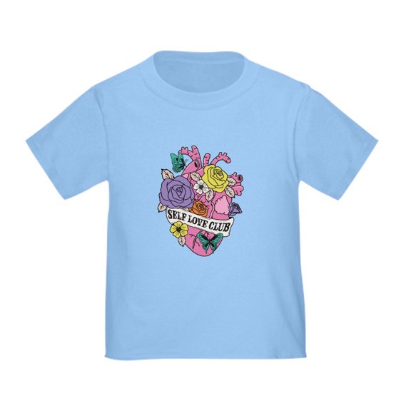 CafePress - Self Love Club Heart T Shirt - Cute Toddler T-Shirt, 100% Cotton